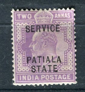 INDIA; PATIALA early 1900s ED VII issue Mint hinged Shade of 2a. value