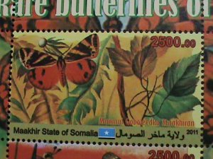 ​SOMALIA 2011 COLLECTIBLES-BEAUTIFUL LOVELY BUTTERFLIES-MNH S/S VERY FINE