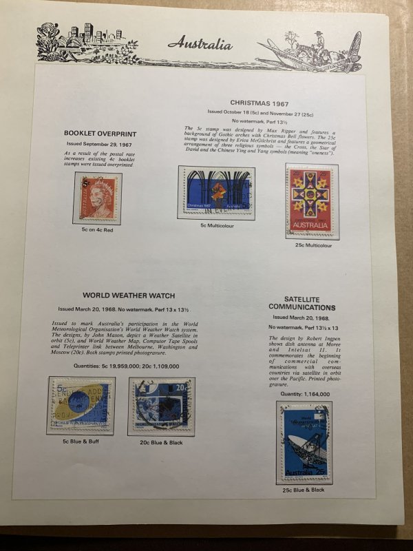 STAMP STATION PERTH Australia #Collection 1928 to Christmas1974 -Used- Unchecked