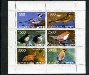 Batumi 1998 (Georgia) WILDS BIRDS Sheet Perforated Mint (NH)