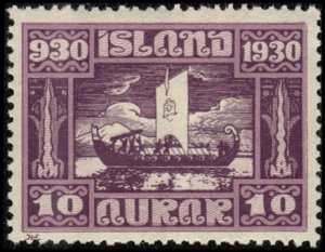 Iceland 155 - Mint-NH - 10a Boat / Viking Funeral (1930) (cv $12.80)