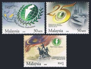 Malaysia 1125-1127,MNH. General assembly of World Veterans Federation,2006.