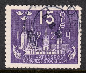 Sweden - Scott #199 - Used - Pencil/rev. - SCV $2.50