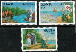 Guyana #2527,2529,2531 MNH Columbus