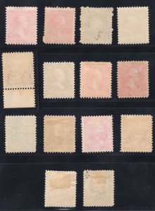 MOMEN: US STAMPS #246-247,249-250,252-260 MINT OG H/2NH(246,258) LOT #78323