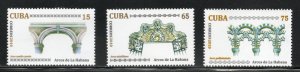 CUBA Sc# 5152-5154  ARCHES OF HAVANA Architecture CPL SET of 3  2010  MNH mint