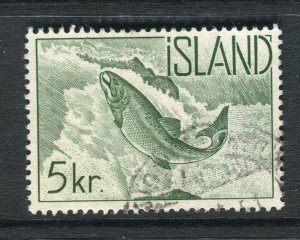 ICELAND; 1959 early Wildlife issue fine used 5K. value