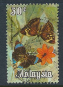 Malaysia   SC# 67   Used Butterflies  1970 see details & Scan        