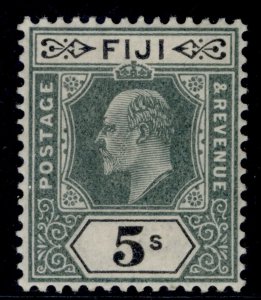 FIJI EDVII SG113, 5s green & black, VLH MINT. Cat £80.