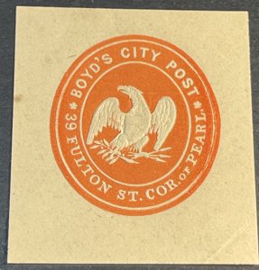 U.S.# 20LU2-MINT/HINGED--RED/AMBER PAPER--IAI--1864