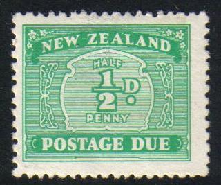 New Zealand #J22 mint postage due single, issued 1939