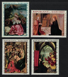 Dahomey Christmas Religious paintings 4v 1967 MNH SG#311-314 MI#331-334