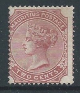 Mauritius #69 Mint No Gum 2c Queen Victoria - Wmk. 2 - Red Brown