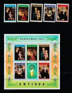 Antigua 316-320a Set MH Christmas