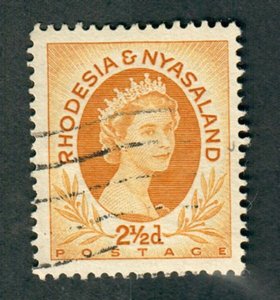 Rhodesia and Nyasaland #143B used single