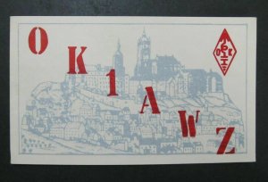 6388 Amateur Radio QSL Card Praha Czechoslovakia-