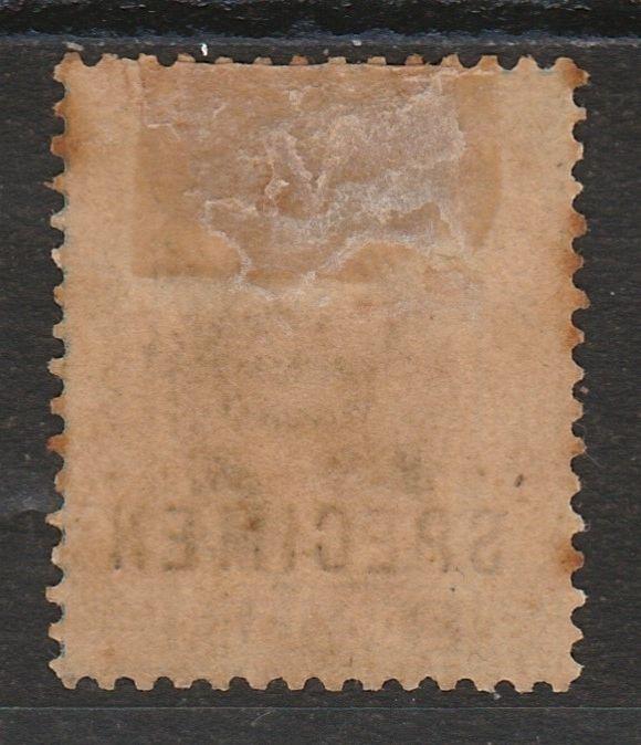 HONG KONG 1903 KEVII 43 SPECIMEN WMK CROWN CA