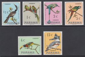 Panama Sc 478-478E MNH. 1967 Native Birds, cplt set, VF