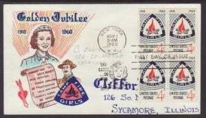 US 1167 Camp Fire Girls B/4 C Henry Pen FDC