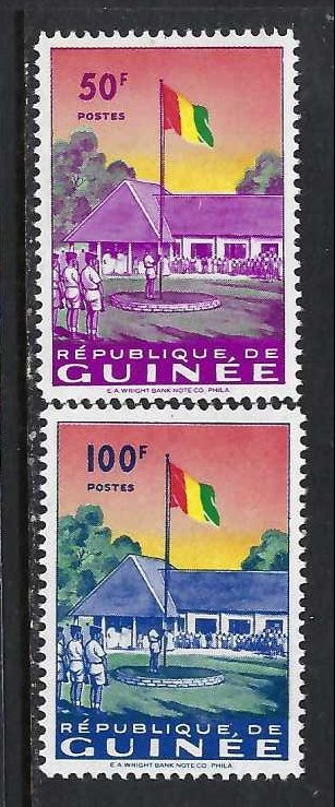 GUINEA 188-89 MNH FLAG Z229