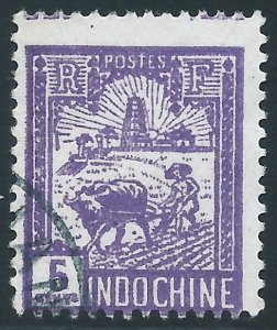 Indo-China, Sc #123, 5c Used