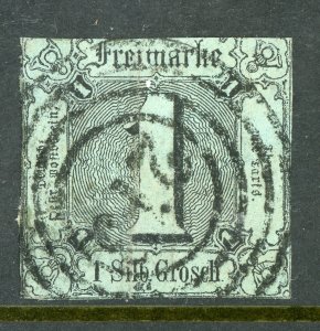 Germany States 1859 T & T Northern Dist 1sgr Blue Scott #10 VFU G479