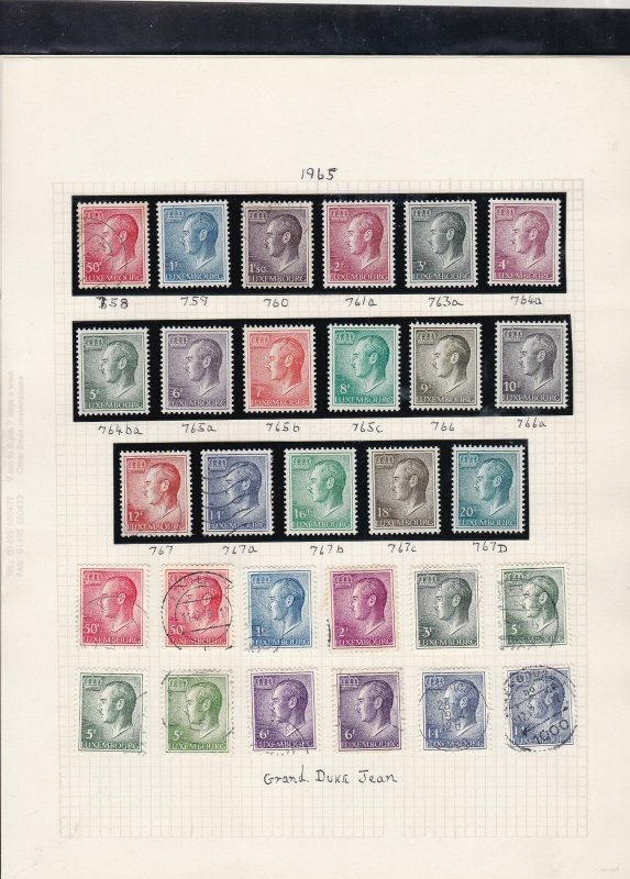 luxembourg stamps page ref 16871