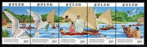 Palau Scott 177a  MNH** Christmas 1987 strip