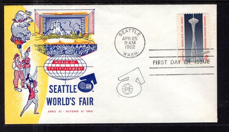 US 1196 Seattle World's Fair U/A FDC