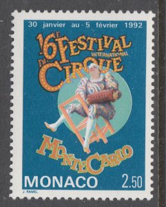 Monaco 1801 Circus MNH VF