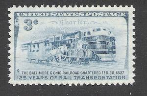 US Cat # 1006, B & O Railroad, MNH*-