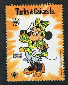 Turks and Caicos #400 Disney Mint Hinged single