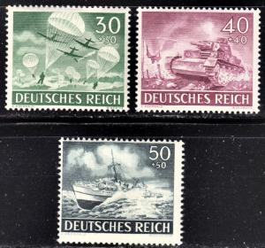 Germany Scott B227-29  F to VF mint OG NH.