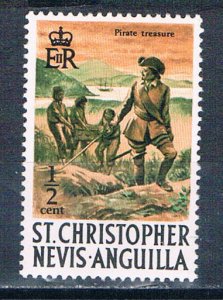 St Kitts-Nevis 206 MNH Pirates 1970 (S1186)+