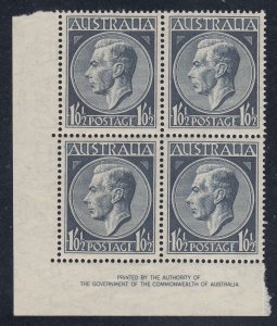 Australia #247 Mint Plate Block of 4