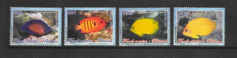 FISH - FRENCH POLYNESIA #893-6  MNH