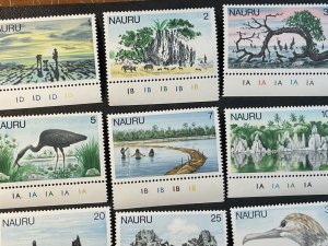 NAURU # 165-181-MINT/NEVER HINGED---COMPLETE SET PLATE # SINGLES---1978-79