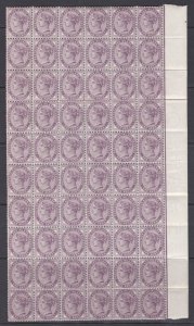 Sg172 1d lilac superb LH corner 1/4 sheet of 60 (READ DESC)  UNMOUNTED MINT