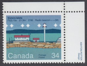 Canada - #1063 Canadian Lighthouses - MNH