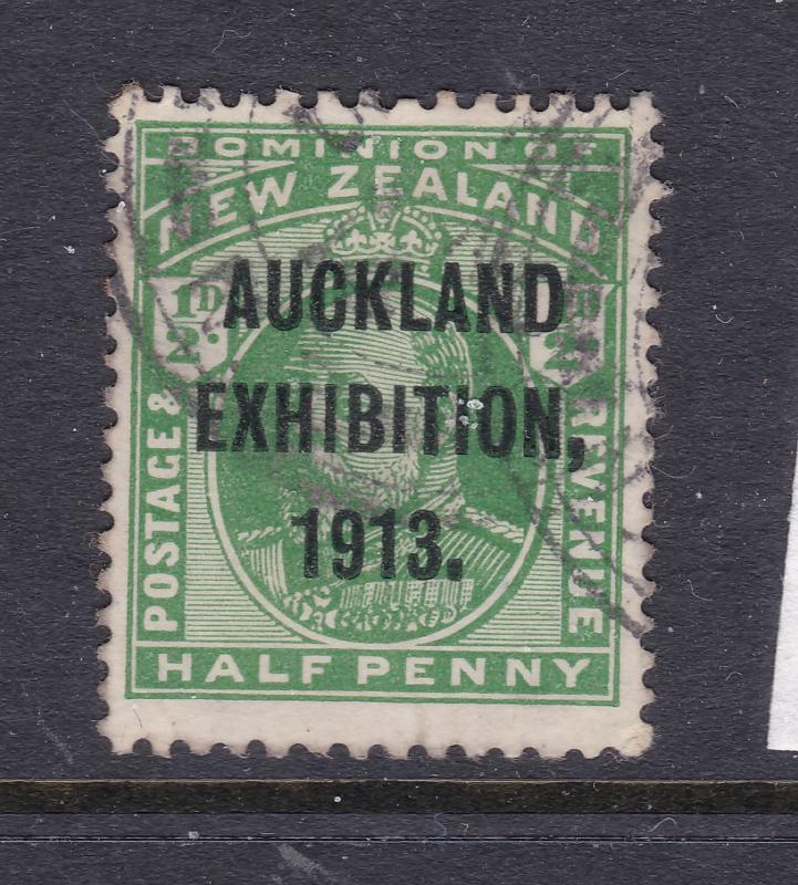 New Zealand a 0.5d Edward with 1913 Exhibition overprint used