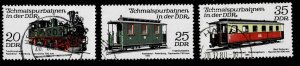 Germany DDR 1980, Sc#2147a,b, 2148b used, Railroads