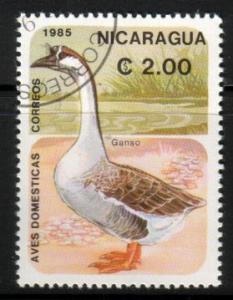 Goose, Nicaragua stamp SC#1468 used