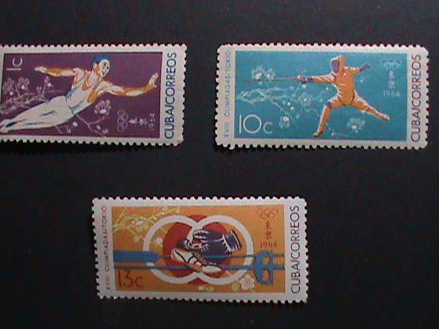 ​ ​CUBA-1964 SC#852//857 SUMMER OLYMPIC GAMES TOKYO'64 MNH-VERY FINE