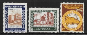 Dominican Republic 444-445, C77 1950 Health Conbference set MNH