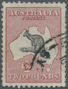 MOMEN: AUSTRALIA SG #114 1930 KANGAROO USED £750 LOT #62271