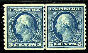 U.S. #496 MINT Line Pair OG NH