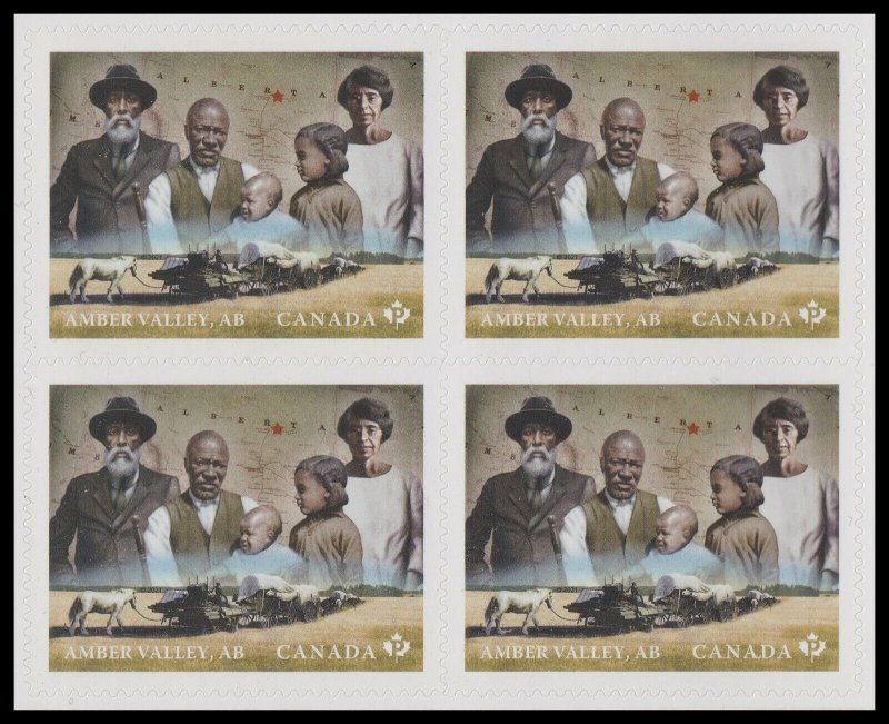 Canada 3273 Black History Month Amber Valley ‘P’ block (4 stamps) MNH 2021 
