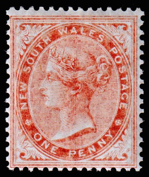 New South Wales Scott 45a, Perf. 14 (1862) Mint LH F-VF, CV $200.00 M