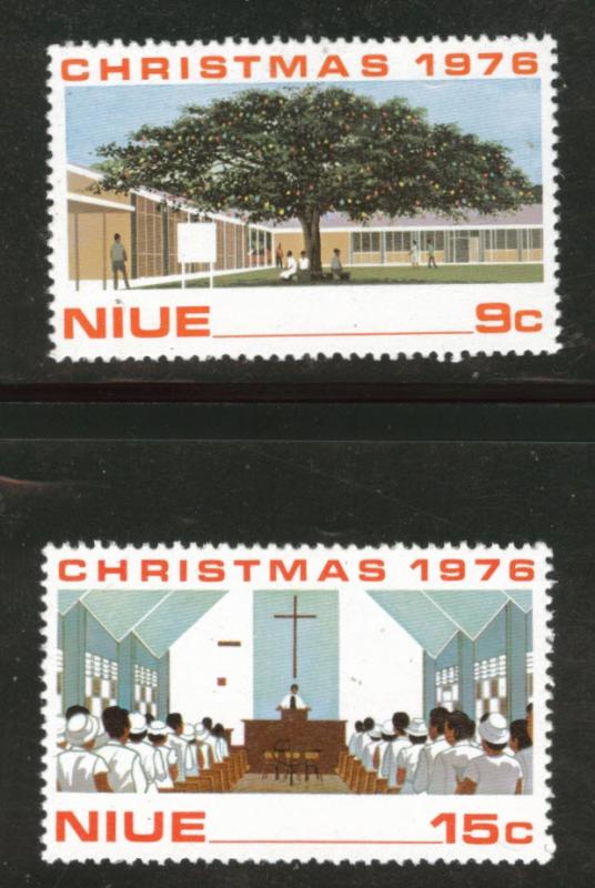 Niue Scott 192-3 MNH** 1976 Christmas set