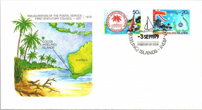 Cocos Islands, Worldwide First Day Cover